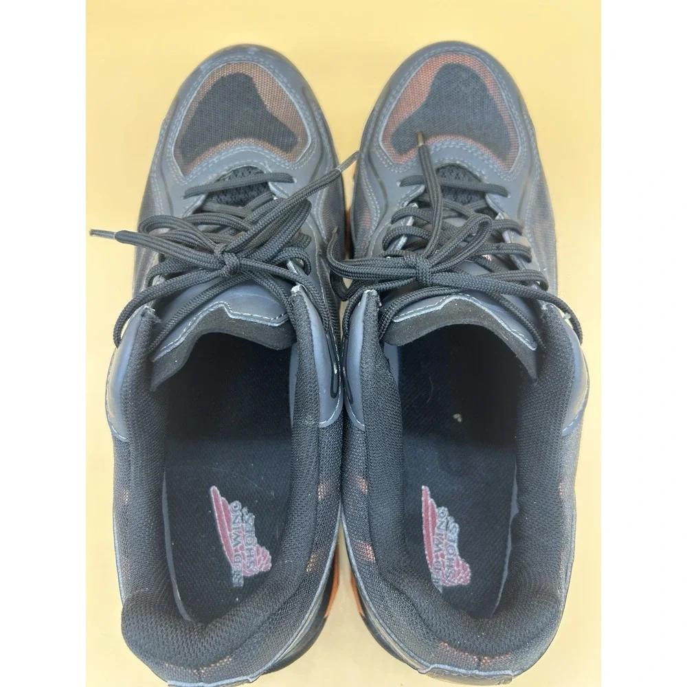 Red Wing 6338 Steel Toe Work Shoes Men's Size 12 E2 Black‎ Orange Safety Toe